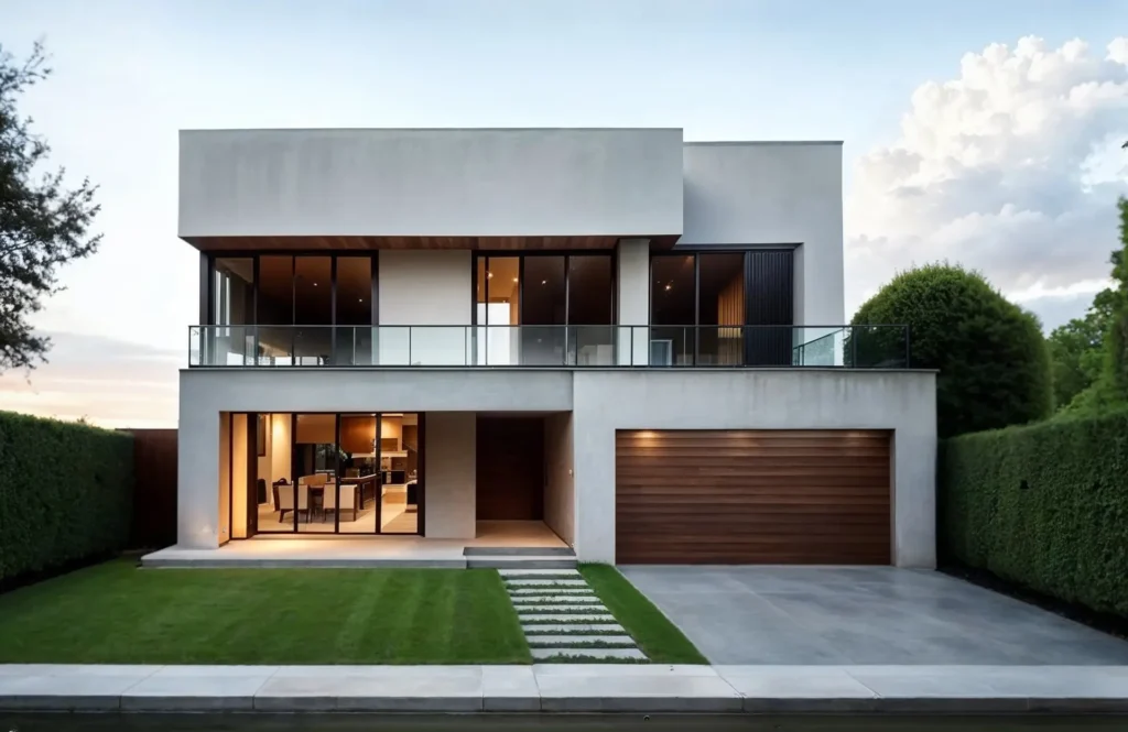 Foto fachada de Villa Baltic, proyecto inmobiliario de Mirada Ambar, en Bavaro, República Dominicana.